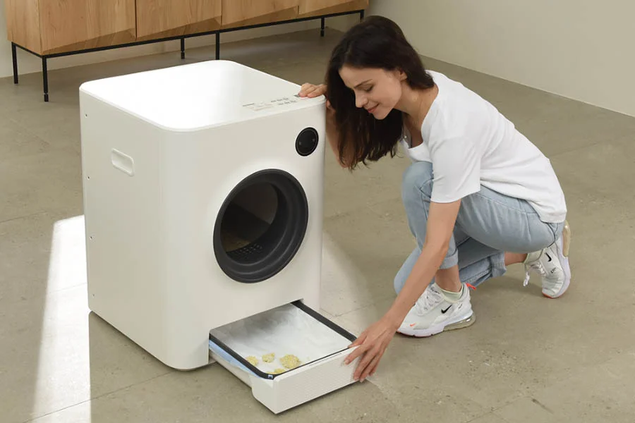 large self cleaning litter box